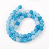 Natural Weathered Agate Beads Strands G-G589-8mm-14-5