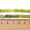 Natural Xiuyan Jade Beads Strands G-L624-G05-12x5mm-5