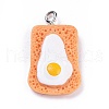 Bread Theme Resin Pendants RESI-K009-13P-6