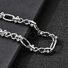 Non-Tarnish 304 Stainless Steel Oval & Infinity Link Chain Bracelets for Women BJEW-K226-14C-P-3