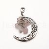Natural Gemstone Big Pendants HJEW-JM00229-3