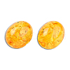 Resin Imitation Amber Beads RESI-N034-12-C02-2