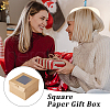 Square Kraft Paper Storage Gift Boxes CON-WH0095-81A-01-7