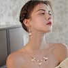 HOBBIESAY 50Pcs Opaque Resin and Natural Mixed Stone Pendants FIND-HY0001-37-6