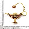 Alloy Enamel Tea Pot Home Display Decoration DJEW-Z010-01G-03-3