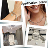 SUNNYCLUE 26Pcs Zinc Alloy Spring Gate Rings FIND-SC0012-70-5