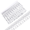 12M Filigree Polyester Lace Fringe Trim OCOR-WH0089-12B-1