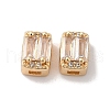 Brass Micro Pave Clear Cubic Zirconia Beads KK-G503-20G-1