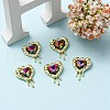 Rack Plating Alloy Glass Pendants FIND-YW0001-86A-5