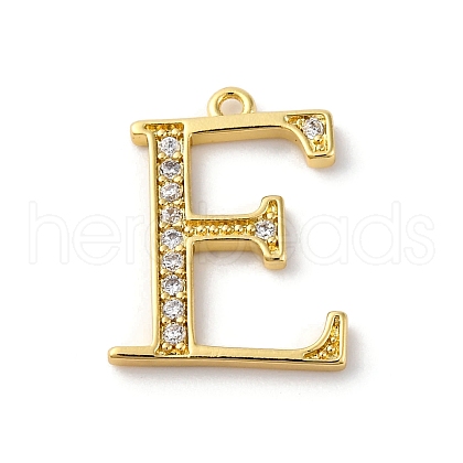 Rack Plating Brass Micro Pave Cubic Zirconia Pendant KK-H449-76G-01-1