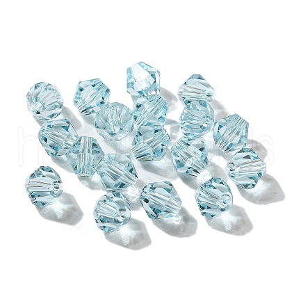 Transparent Imitation Austrian Crystal K9 Glass Beads GLAA-L048-01-1