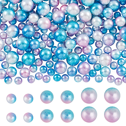   3 Sets 3 Styles Plastic Imitation Pearl Beads FIND-PH0020-95-1