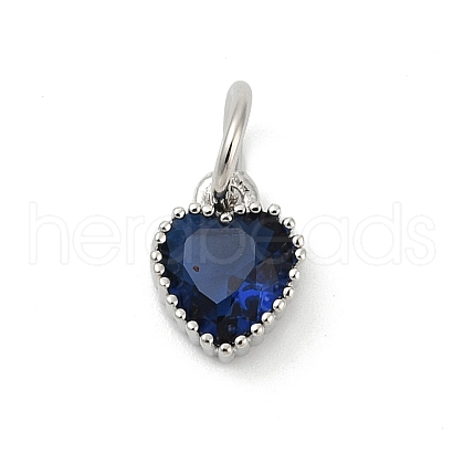 Brass Micro Pave Cubic Zirconia Pendants KK-H204-01P-01-1