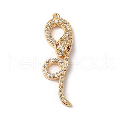 Brass and Glass Pendants KK-C026-100G-1