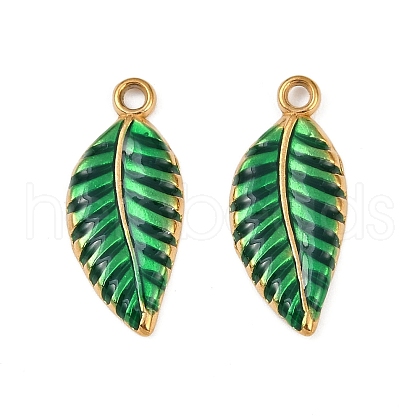 304 Stainless Steel Enamel Pendants STAS-Z140-01G-01-1
