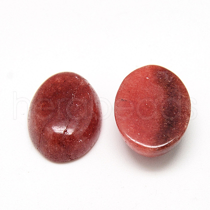 Dyed Natural White Jade Cabochons G-Q957-01L-13x18-1