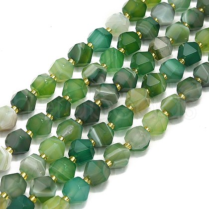 Natural Banded Agate Beads Strand G-I376-A44-01-1