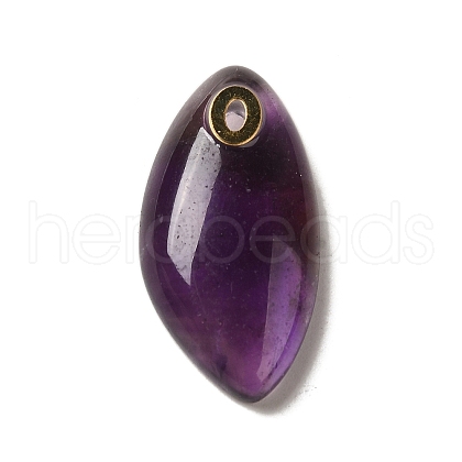 Natural Amethyst Pendants G-K355-01G-02-1