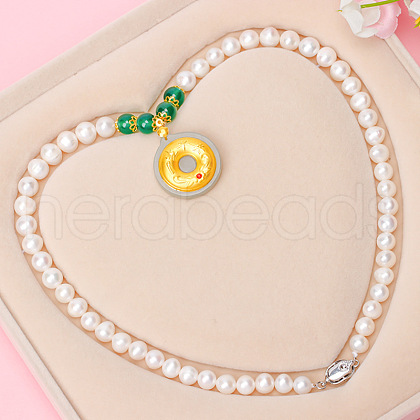 Mother's Day Jewellery Natural Freshwater Pearl Beaded Necklaces for Women WGE4EAE-25-1