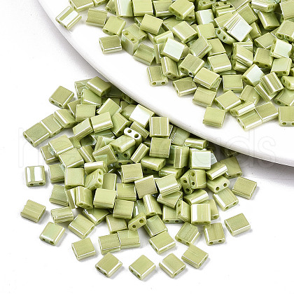2-Hole Glass Seed Beads SEED-S031-L-ST124-1