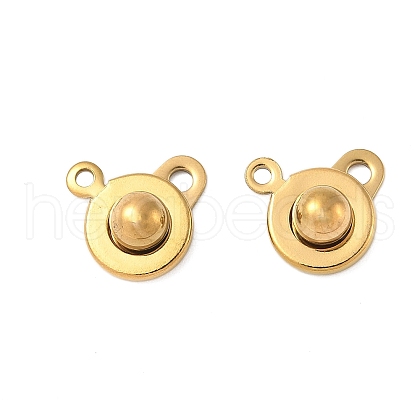 304 Stainless Steel Snap Clasps STAS-K212-02G-1