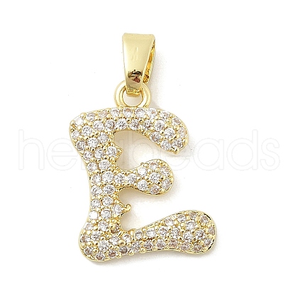 Brass Micro Pave Cubic Zirconia Pendants ZIRC-C012-01G-05-1
