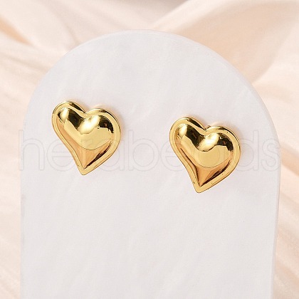 304 Stainless Steel Stud Earrings for Women EJEW-U052-11G-1