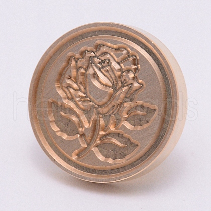 Brass Wax Sealing Stamp Head AJEW-TAC0021-06G-1