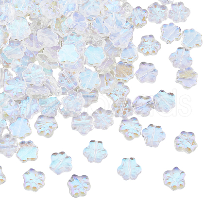 HOBBIESAY 150Pcs Transparent Glass Beads GGLA-HY0001-06-1