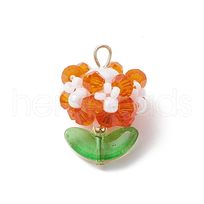 Glass Pendants PALLOY-MZ00672-02-1