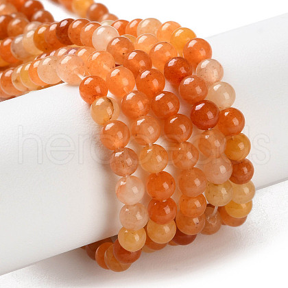 Natural Red Aventurine Beads Strands X-G-L609-A02-03-1