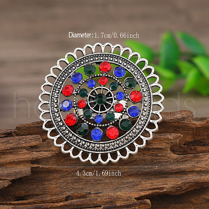 Ethnic Style Alloy & Rhinestone Finger Rings FS-WG504EF-07-1