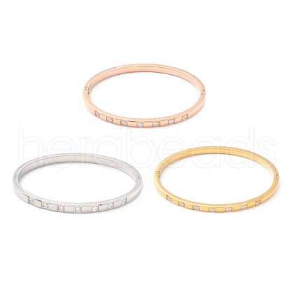 Clear Cubic Zirconia Bangle STAS-P303-02-1