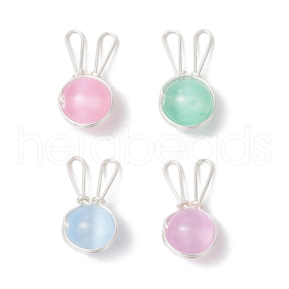 Rabbit Brass Pendants PALLOY-TA00236-02-1