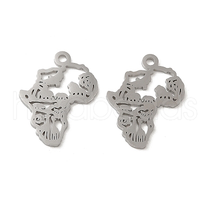 Non-Tarnish 304 Stainless Steel Pendants STAS-J042-32P-1