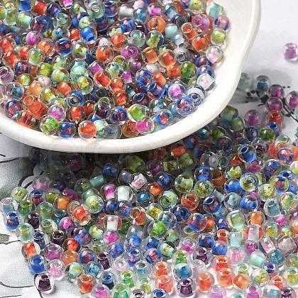 Transparent Glass Round Seed Beads SEED-B001-05A-17-1