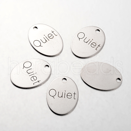 Non-Tarnish Spray Painted Stainless Steel Pendants STAS-I048-L15-1