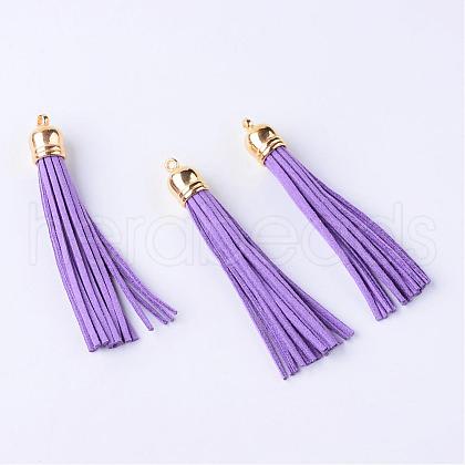 Faux Suede Tassel Pendant Decorations FIND-T003-A13-1