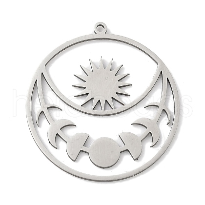 304 Stainless Steel Pendants STAS-S174-21P-1