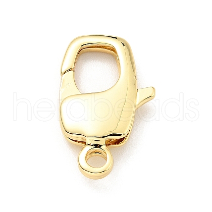 Brass Lobster Claw Clasps X-KK-G416-22G-1