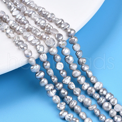 Natural Cultured Freshwater Pearl Beads Strands PEAR-N014-03I-01-1
