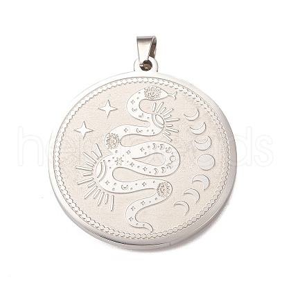 Non-Tarnish 304 Stainless Steel Pendants STAS-P321-01P-1