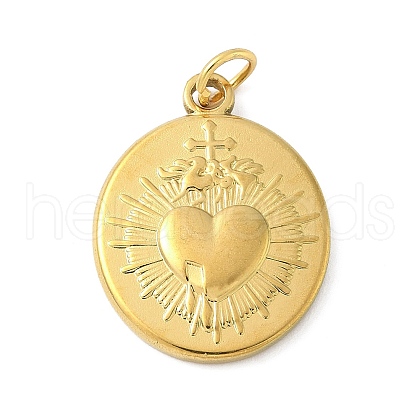 304 Stainless Steel Pendants STAS-M120-07D-G-1