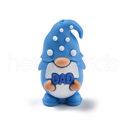 Father's Day Silicone Beads SIL-V006-02A-1
