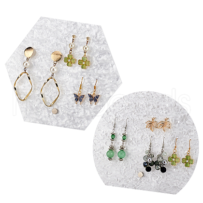 AHADERMAKER 2Pcs 2 Styles Acrylic Earring Display Stands EDIS-GA0001-06-1
