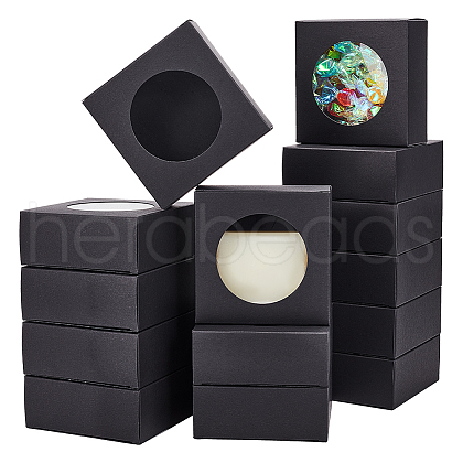 Cube Kraft Paper Storage Gift Boxes CON-WH0095-101B-02-1