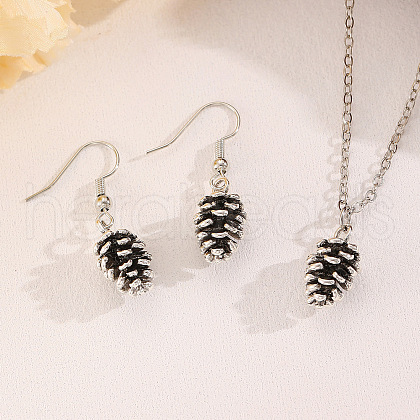 Fashionable Alloy Dangle Earrings & Pendant Necklaces Sets FS-WG44DA2-02-1