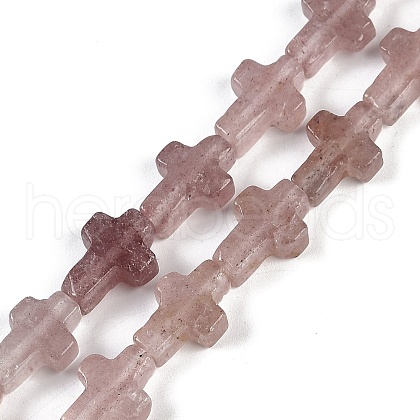 Natural Strawberry Quartz Beads Strands G-I369-A15-01-1