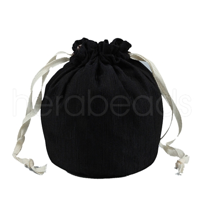 Linen Packing Pouches Drawstring Bags PW-WG38CE7-01-1