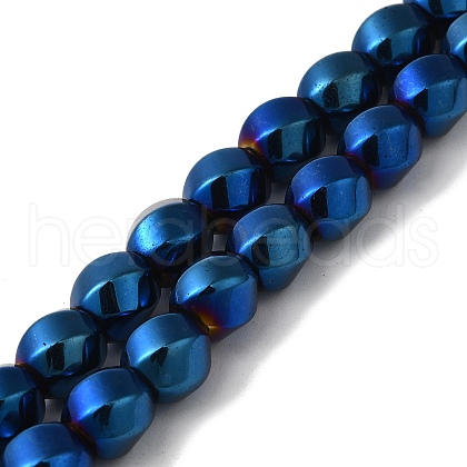 Electroplated Synthetic Magnetic Hematite Beads Strands G-I364-J01-08-1